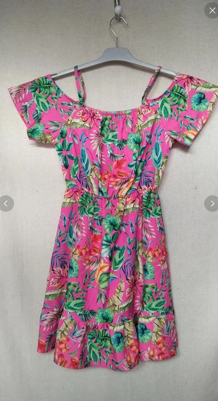 Robe multicolore rose 10 ans - photo numéro 3