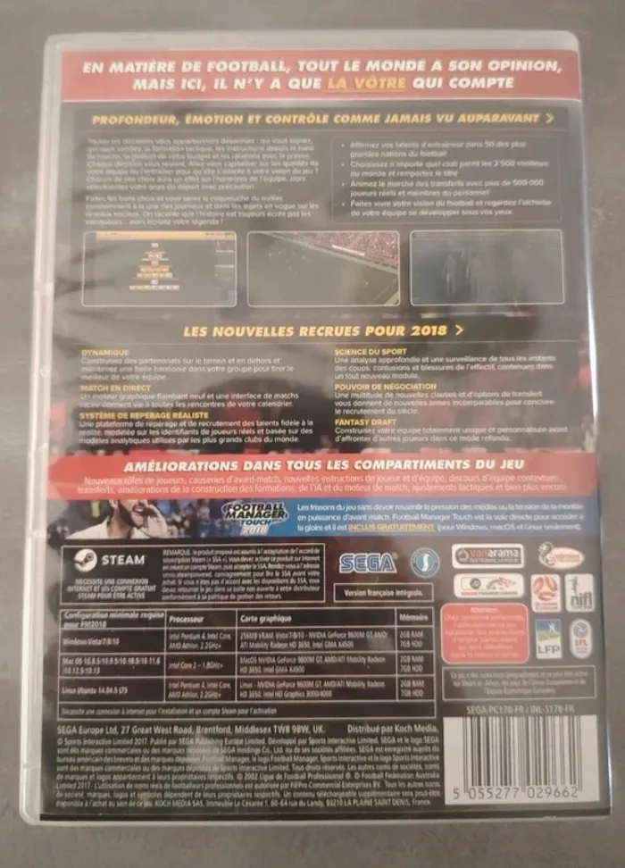 Jeu PC Football Manager 2018 - photo numéro 2