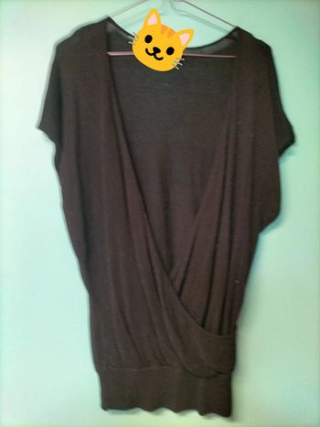 Pull noir voyelles 38