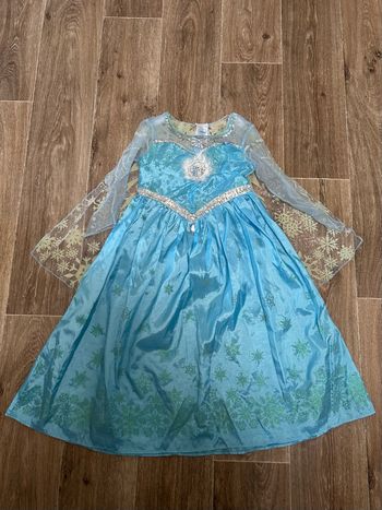 Robe déguisement Elsa , reine des neiges 5-6 ans