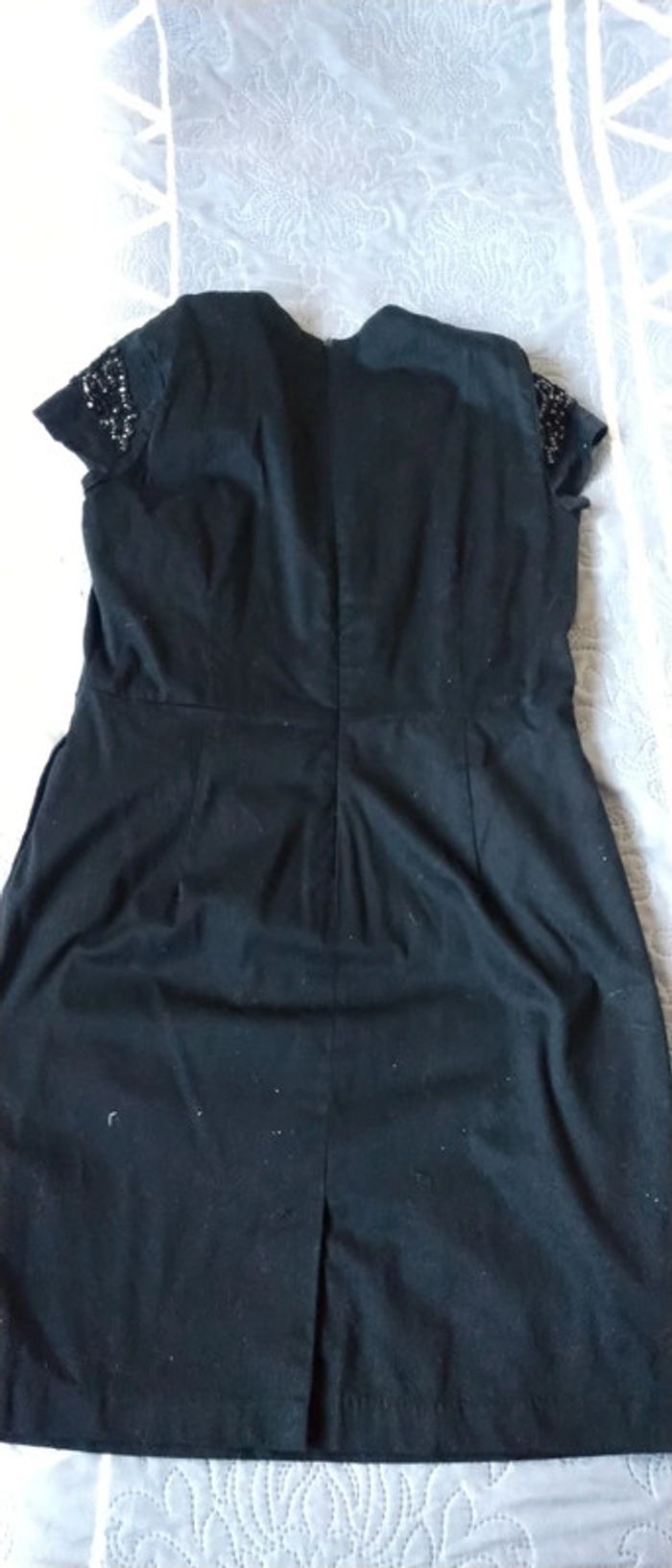 Robe de fêtes noire avec perles femme 44 la redoute - photo numéro 8