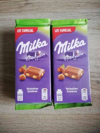 Tablettes Milka noisettes