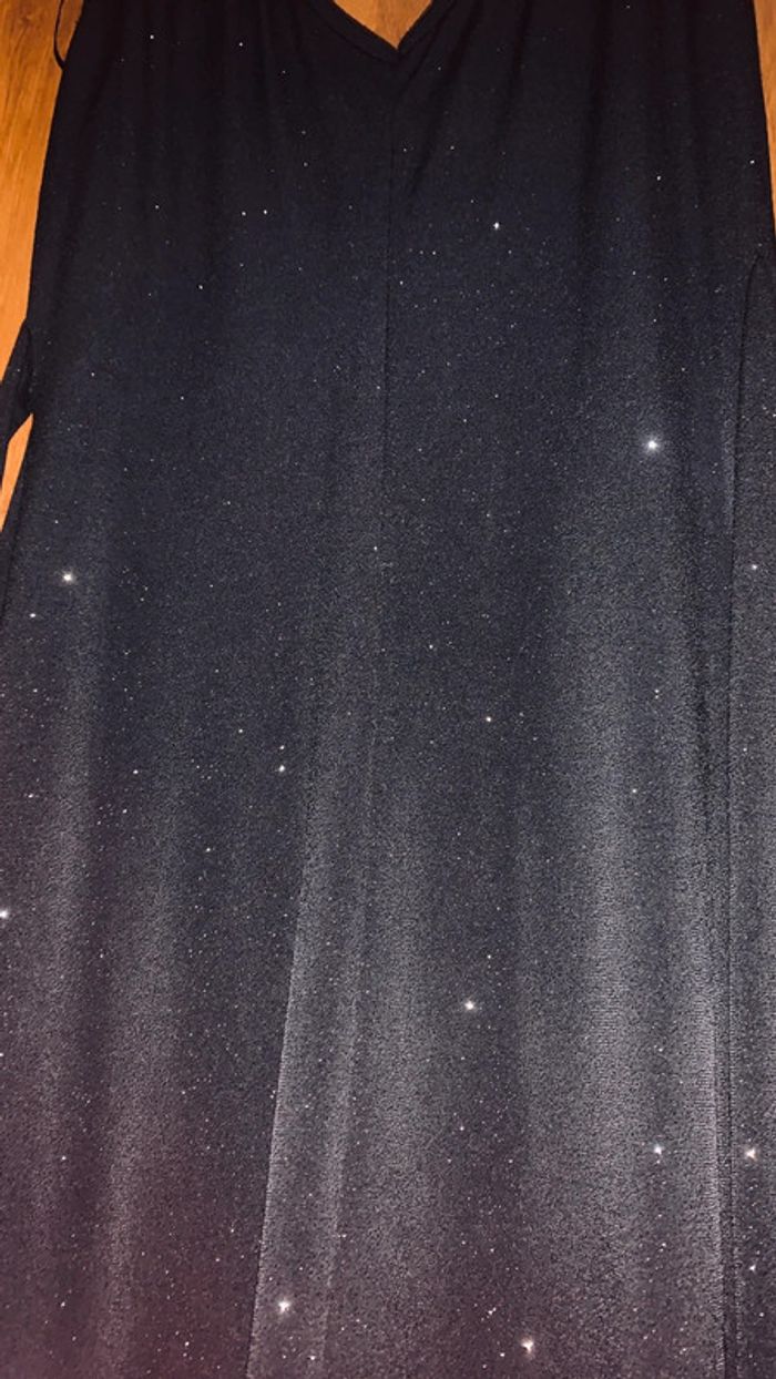Robe de soirée noire brillante avec son boléro Camaïeu 36 - photo numéro 4
