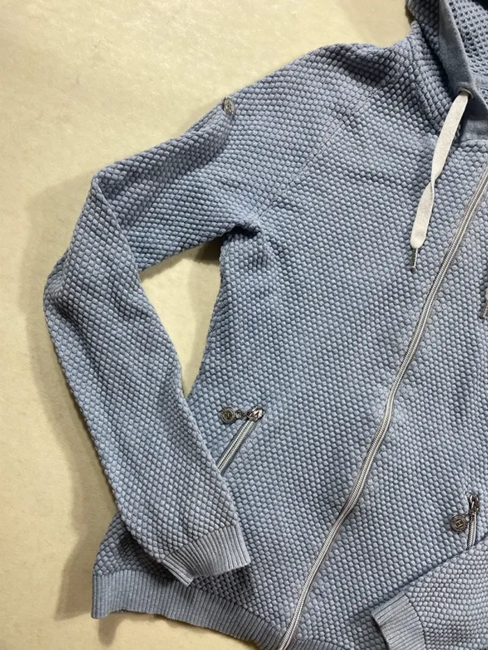 Gilet à capuche Harcour bleu – Taille XS – Très bon état - photo numéro 5