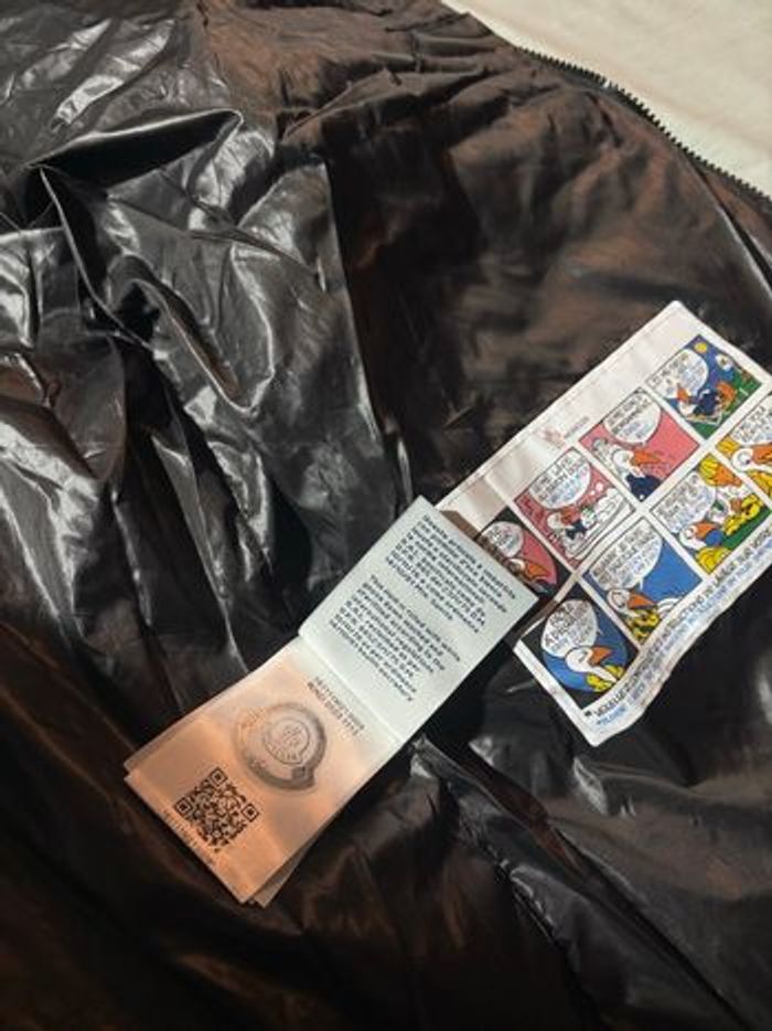 Doudoune moncler matelassé L noir et tricolore - photo numéro 6