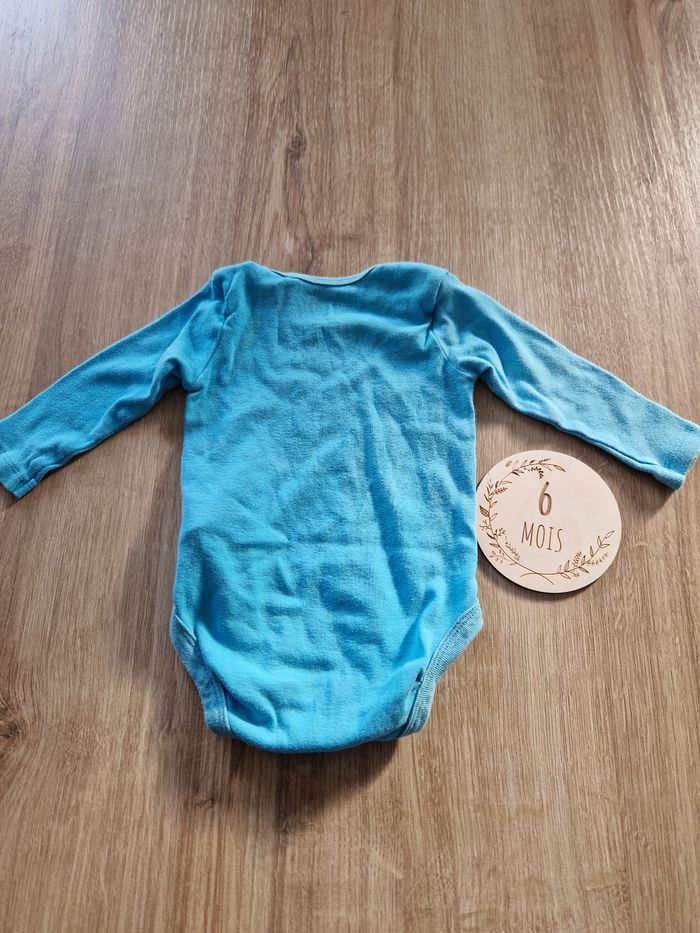 Body Bébé Lupilu - Bleu Éléphant 6 Mois - photo numéro 4