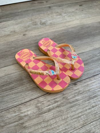 Tong paillette  cupcake havaianas 25/26 fille
