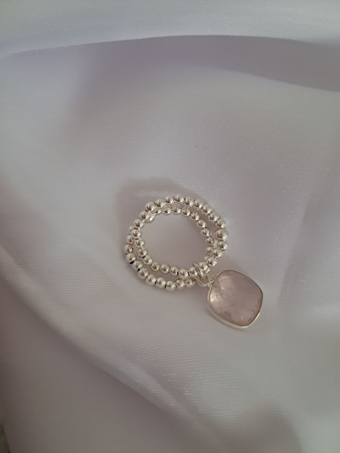 Bague quartz rose - photo numéro 2