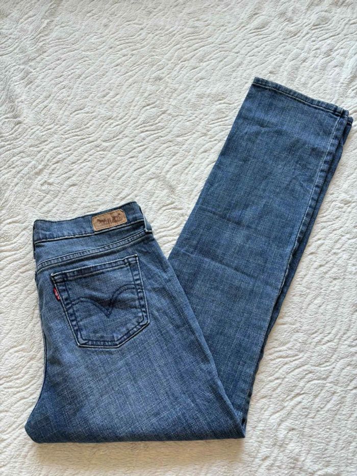Jean levi’s 505 coupe straight leg droite bleu 00s y2k 2000s taille M/38 mi taille - rare - photo numéro 3