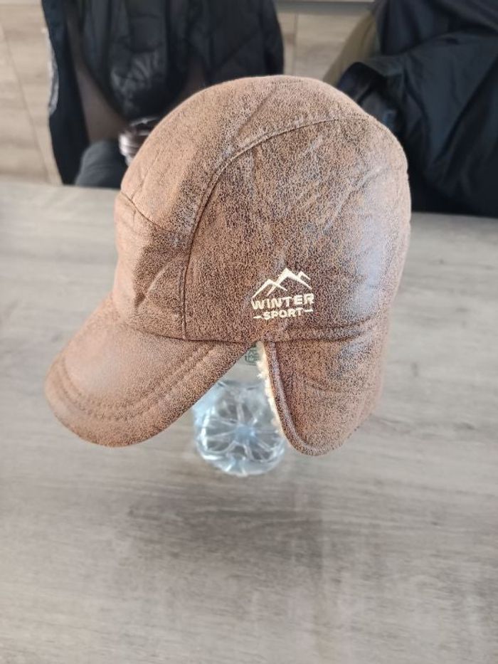 Casquette cache oreille doublée sherpa 56/58