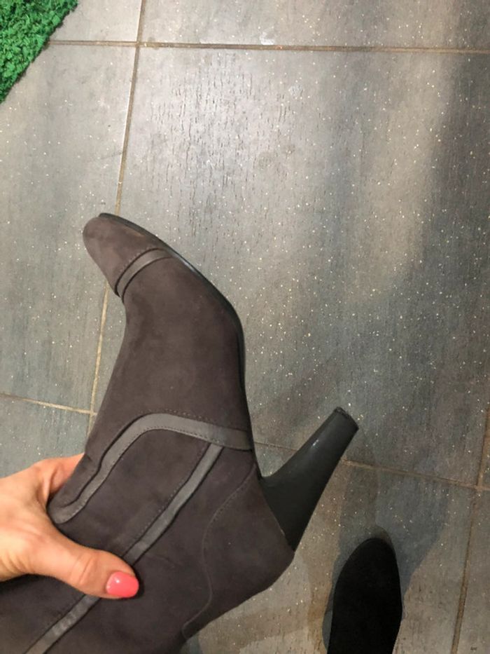 Bottes nubuck gris 41 naf naf - photo numéro 4