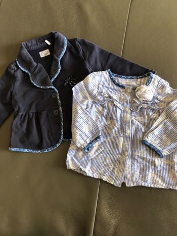 Ensemble chemise + veste molleton IKKS 12 mois