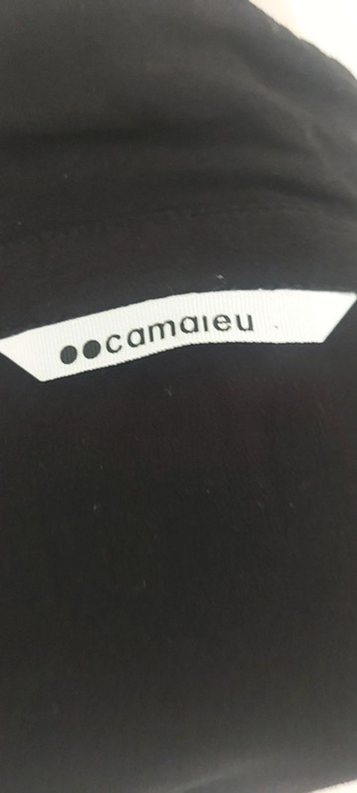 Superbe chemisier Camaieu noir taille 38 - photo numéro 4