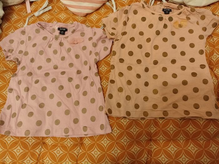 Lot de 2 tee-shirt manches courtes Kiabi 18 mois