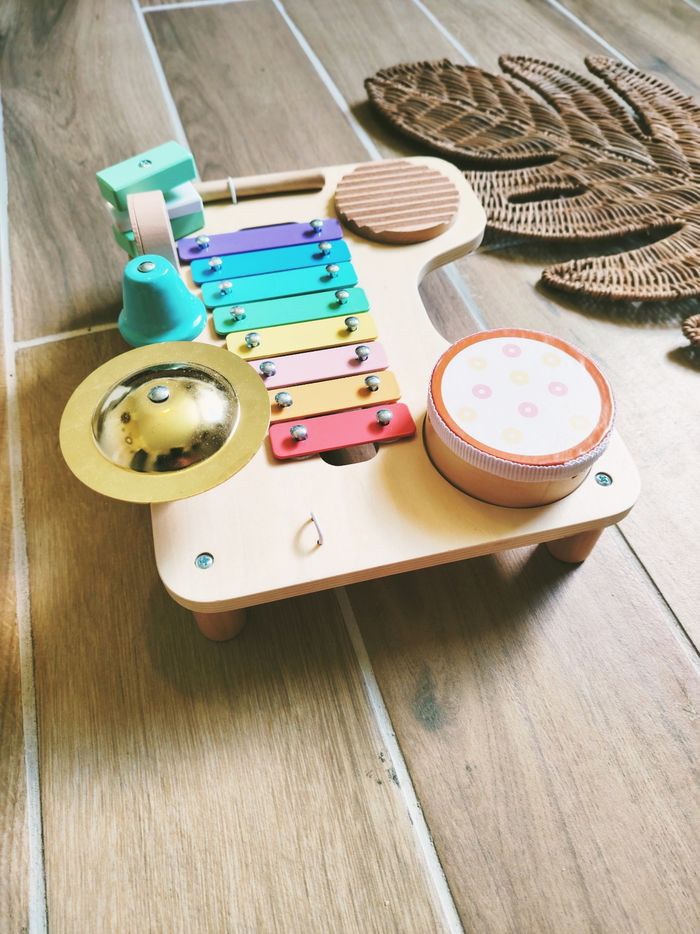 🎶Table/plateau d'éveil musicale multi activités en bois - photo numéro 4