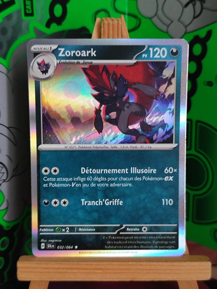Zoroark holo rare 32/64 Fable Nébuleuse