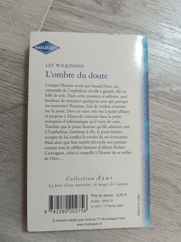 Livre Harlequin collection Azur - photo numéro 2