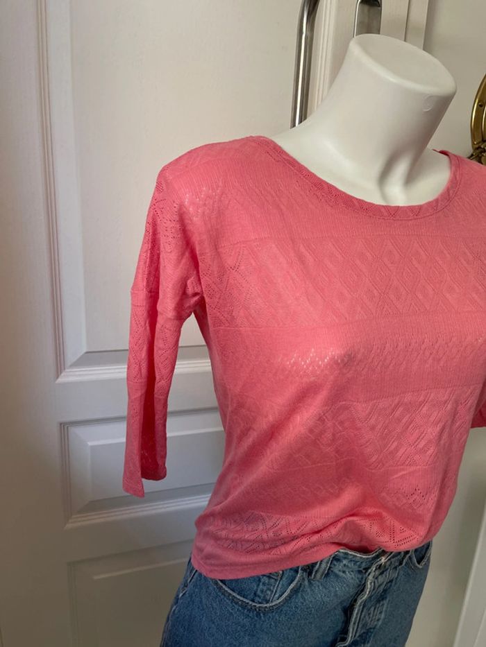 T-shirt corail - photo numéro 3