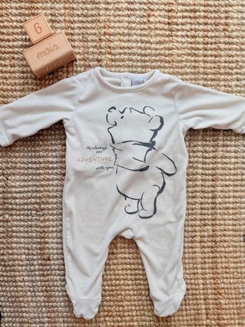 Pyjama velours Disney 6mois / 68cm