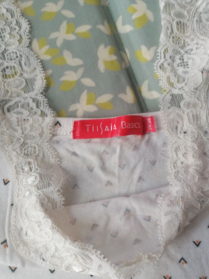 Lot de 2 débardeurs à bretelles dentelle - photo numéro 4