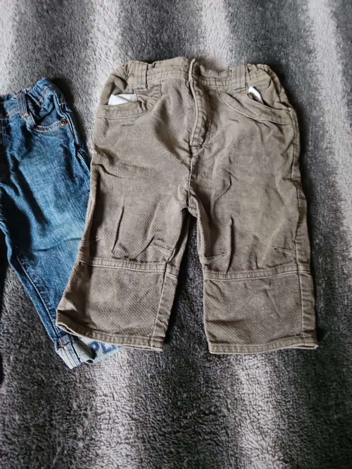 Lot de 2 pantalons 12 mois - photo numéro 2