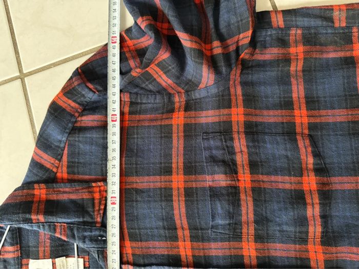 Chemise / Surchemise H & M coton flanelle taille L couleur marine & rouge - photo numéro 8