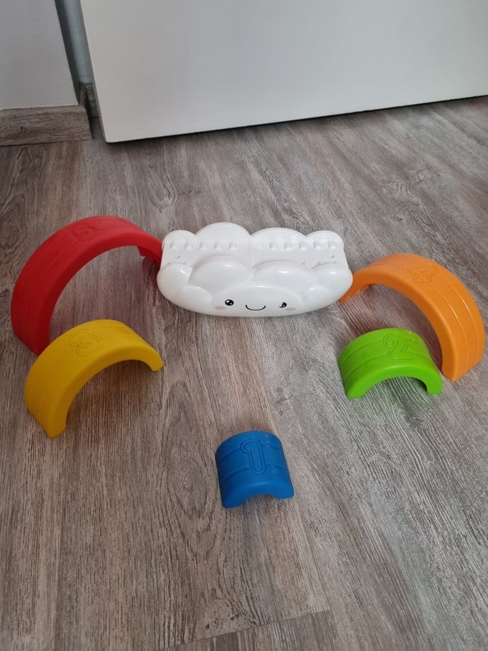 Jouet arc en ciel empilable - photo numéro 2