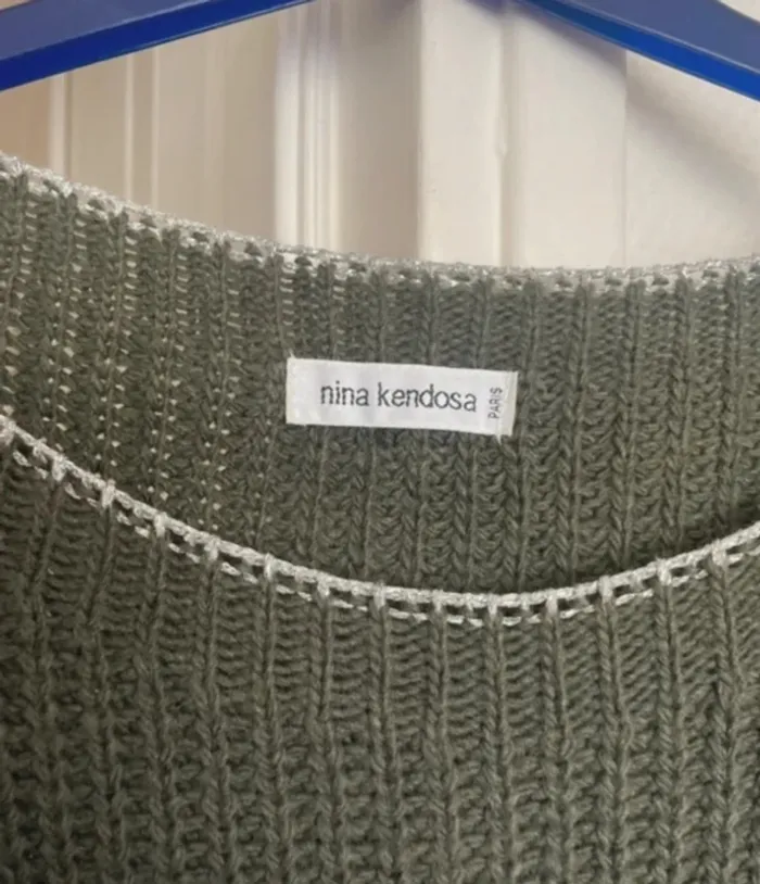 Pull court contenant de laine Nina Kendoza - photo numéro 2