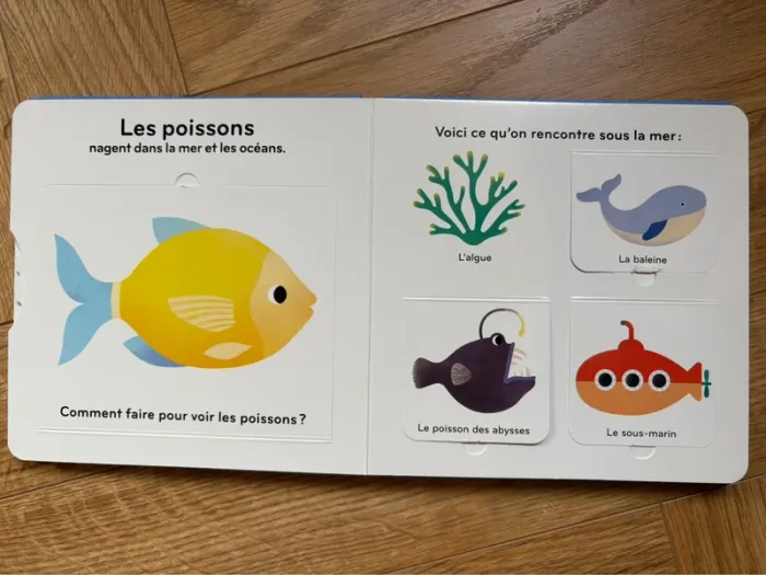 Livre imagier volets ouvrir enfant La mer Gallimard - photo numéro 8