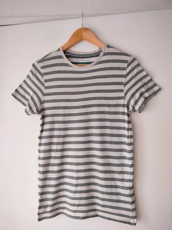 T-shirt rayé écru Primark 12/13ans