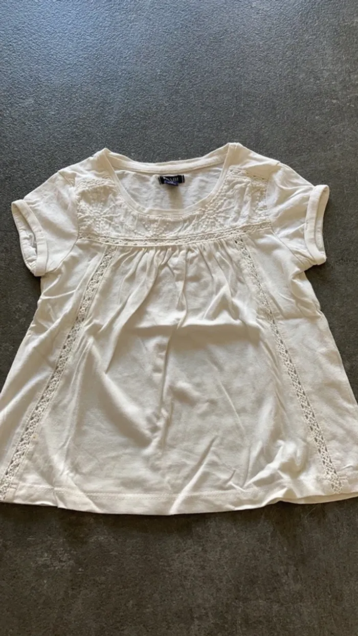 Teeshirt blanc fille 3 ans