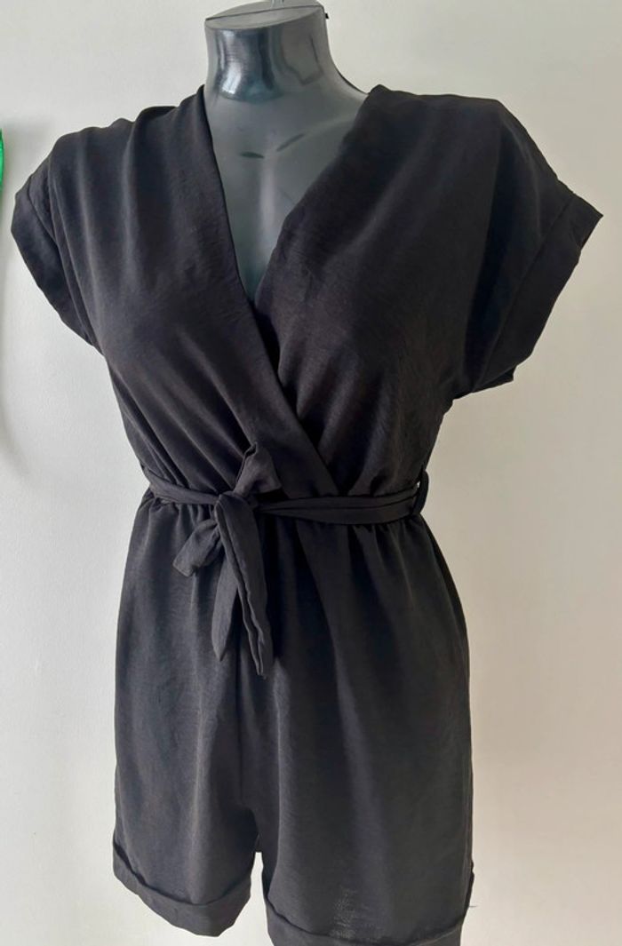 Combi short noir taille unique
