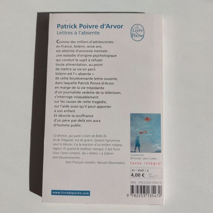 Livre - Lettres à l'absente - photo numéro 2