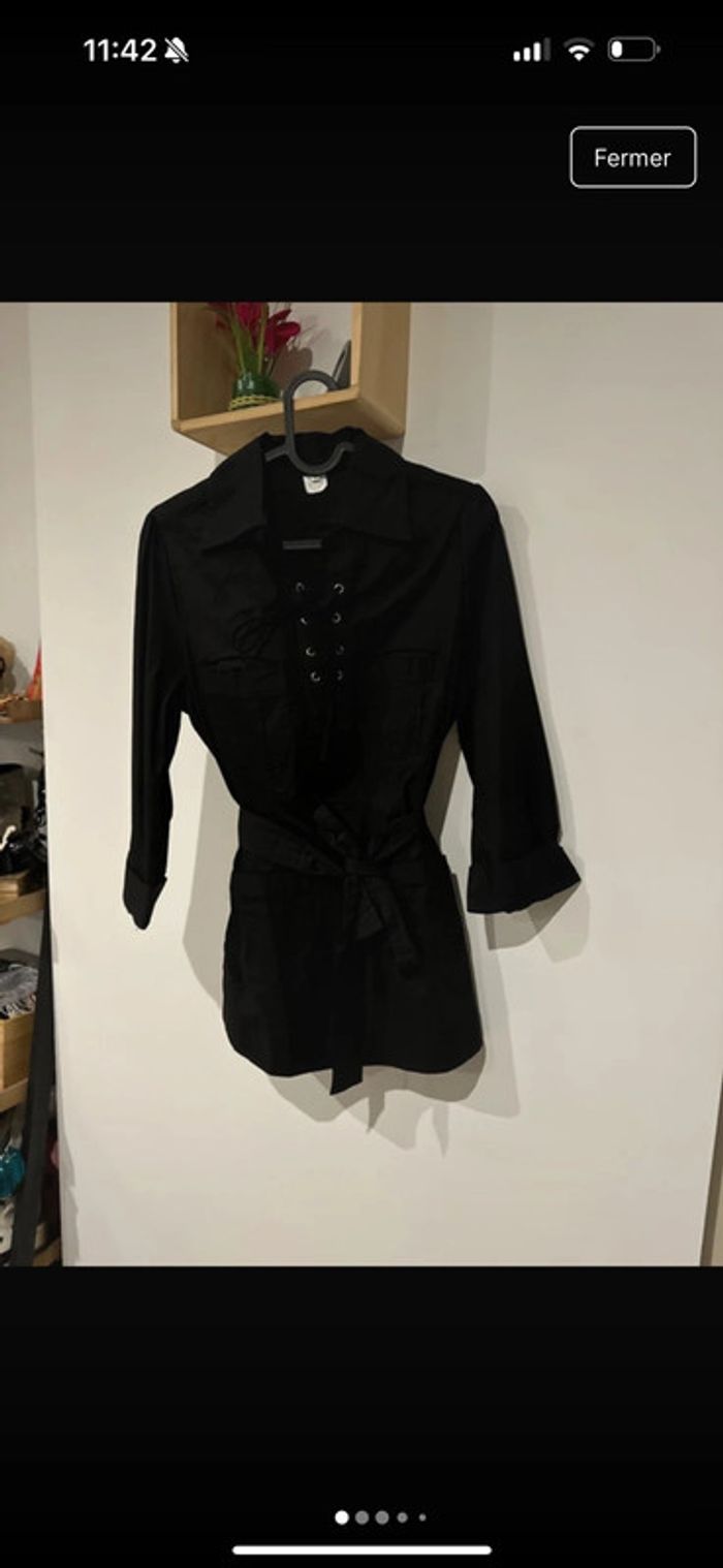 Chemise noire tunique