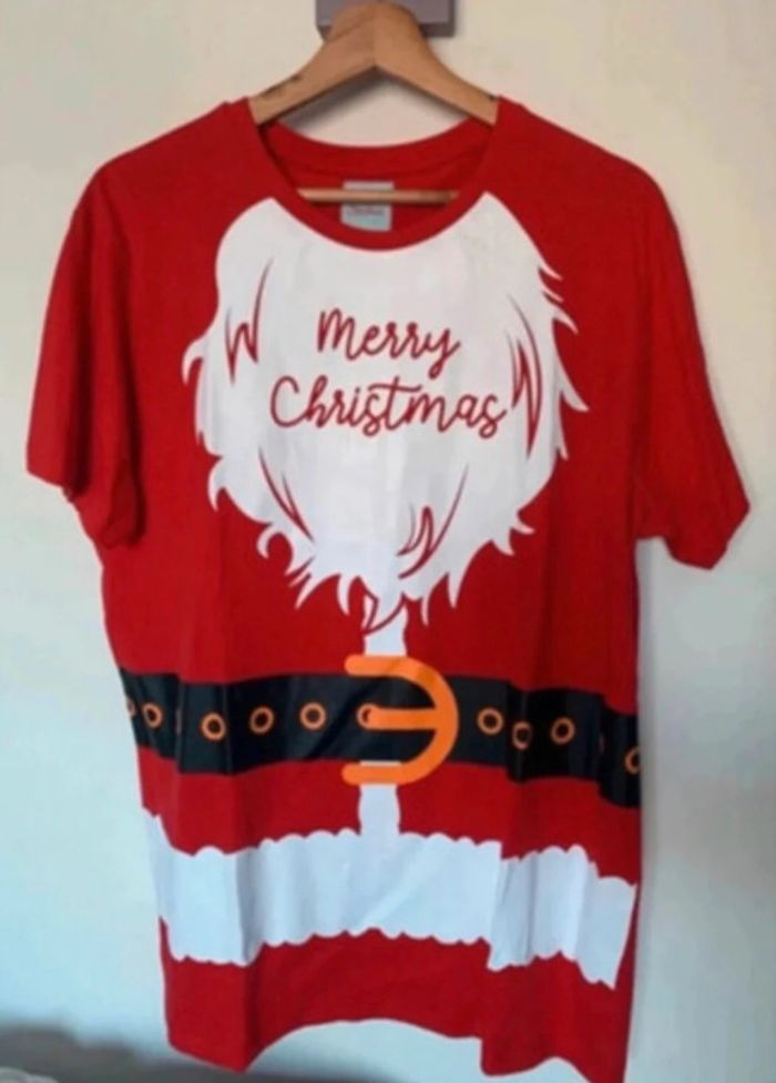 T shirt oversize motif barbe de père Noël 🎅 taille M neuf