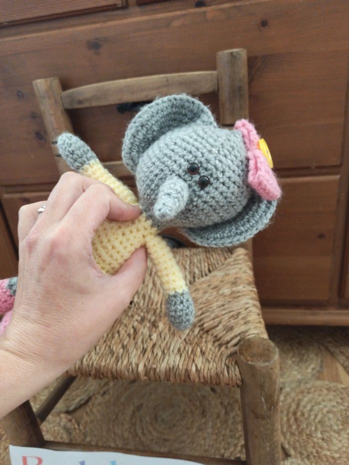 peluche melle souris crochet fait main tbe - photo numéro 4