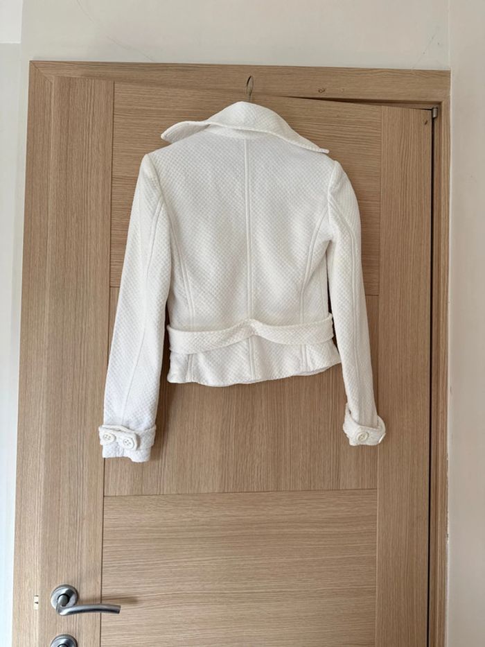Veste  blanche mango taille 38 M - photo numéro 2