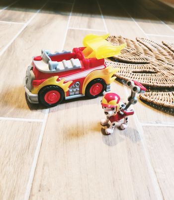 🐾Pat patrouille - Véhicule de Course Marcus "Mighty Pups