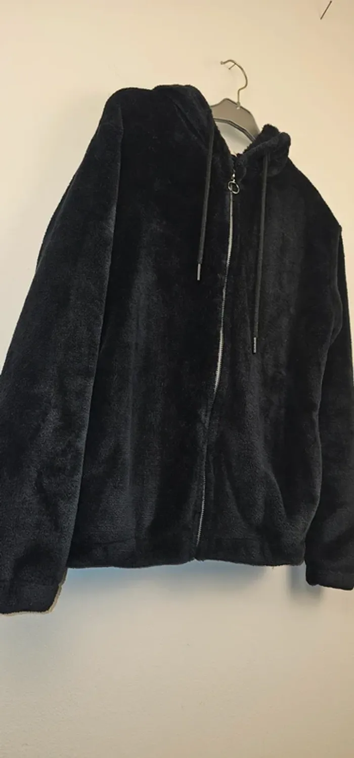 Blouson en Fausse Fourrure Noir Undiz XS - photo numéro 2