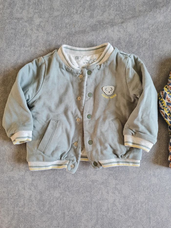 Lot de 2 vestes réversible 12 mois - photo numéro 3