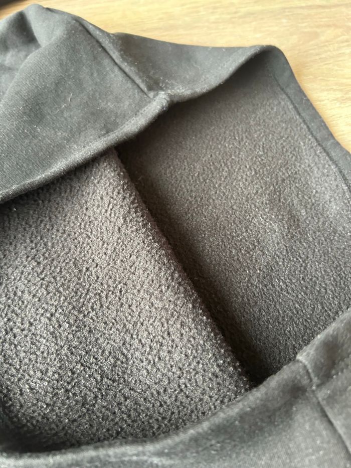 Robe pull/robe sweat habillé chaude noir manches longues avec strass - photo numéro 2