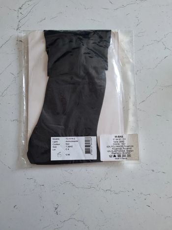 Paire de Mi-bas noir amincissant