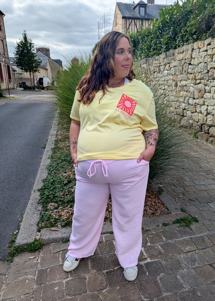 Pantalon gaze de coton Rio rose
TU - photo numéro 2