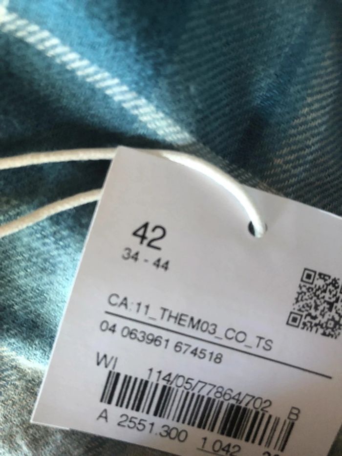 Chemise à carreaux neuve 42 C&A - photo numéro 4