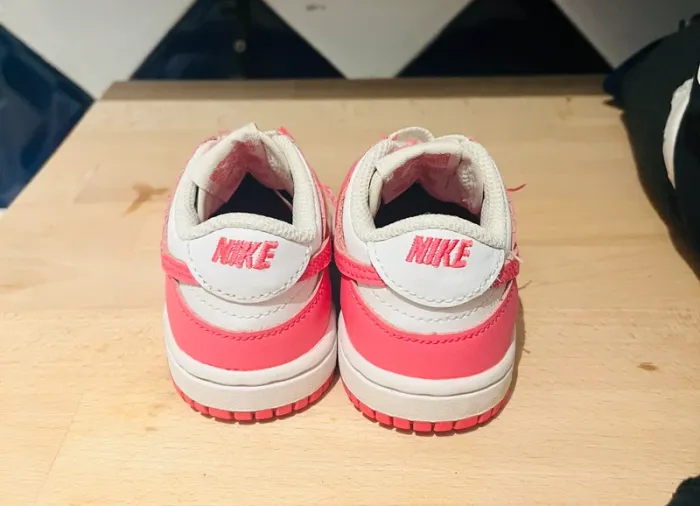 Basket dunk low rose et Blanche - photo numéro 5