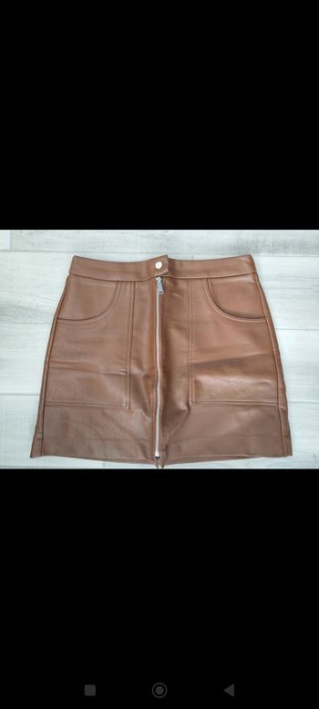 Jupe camel stradivarius