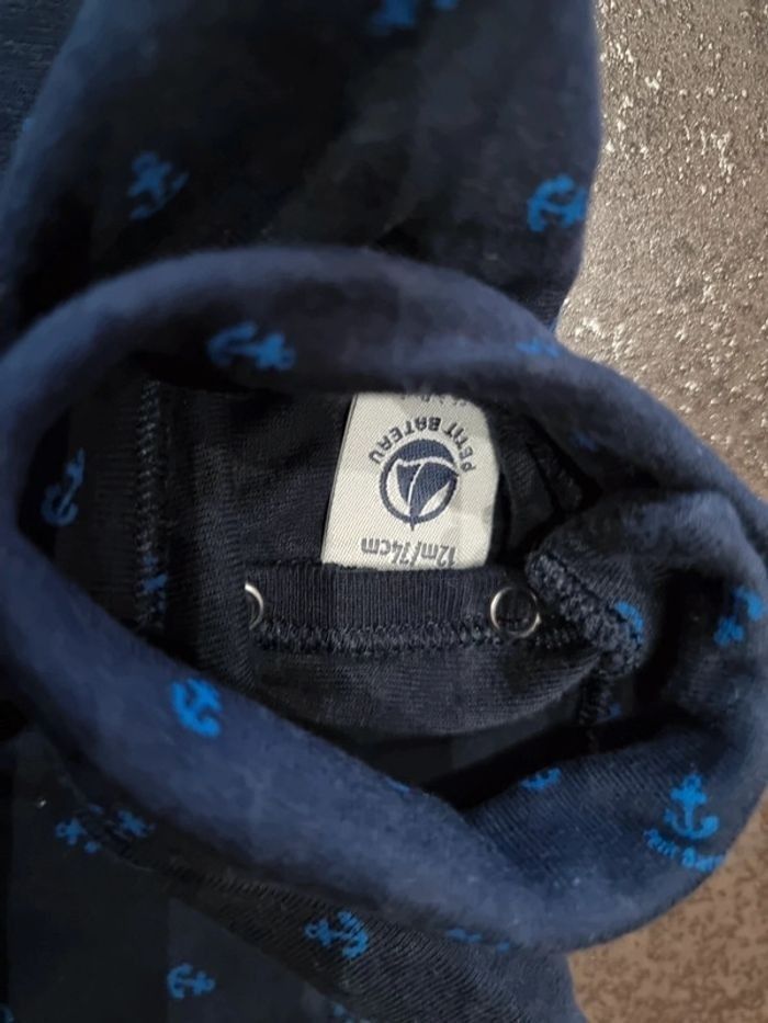 Tee shirt Petit Bateau en 12 mois avec col roulé - photo numéro 2