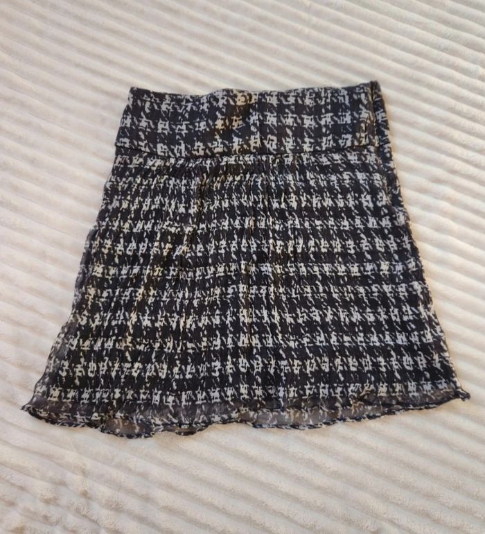 Jupe courte Kookaï – Taille 36 – Noir & blanc – Doublée
