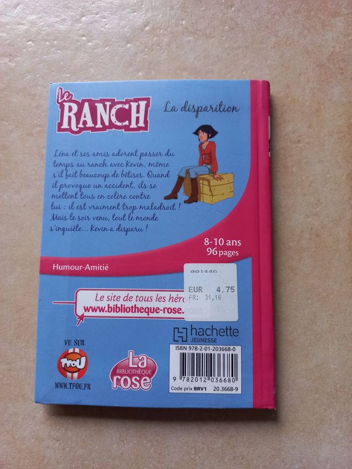 Livre bibliotheque rose le ranch tome 4 - photo numéro 3