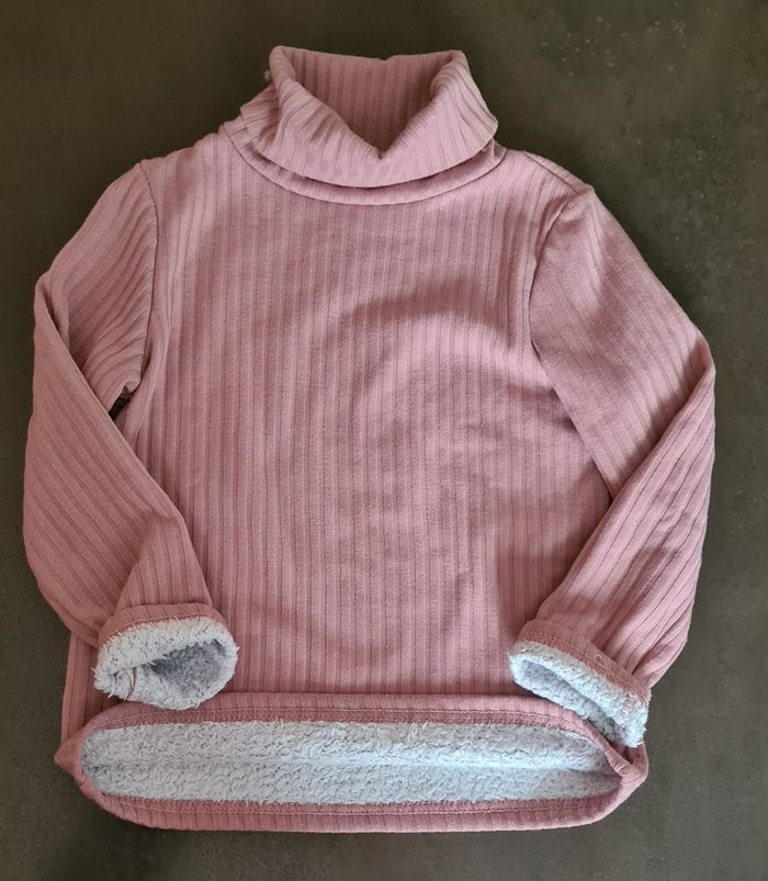 Pull col roulé doublé polaire T. 6 ans - photo numéro 2